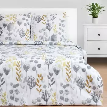 Постельное бельё 1.5-спальное «Этель» Flora and spring (вид 2), поплин