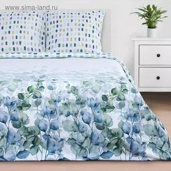Постельное бельё 1.5-спальное «Этель» Eucalyptus, поплин