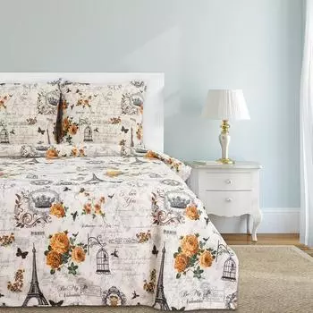 Постельное бельё 1.5-спальное «Этель. Парижские сезоны», бязь