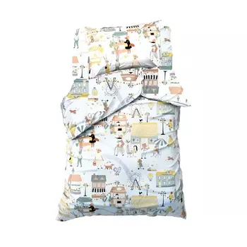 Постельное бельё 1.5-спальное «Этель» Fantastic town (вид 2), бязь