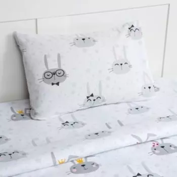 Постельное бельё 1.5-спальное «Этель» Funny rabbits, бязь