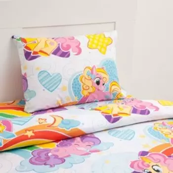 Постельное бельё 1.5-спальное «Этель. Радужные пони», бязь