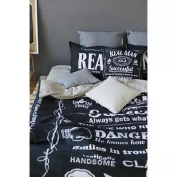 Постельное бельё "Этель" 1.5 сп Real Man 143х215 см,150х214 см, 50х70+3 - 2 шт