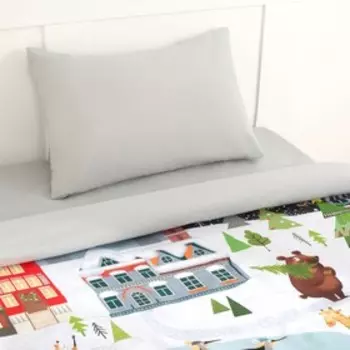 Постельное бельё 1.5-спальное «Этель. Зимние забавы», бязь