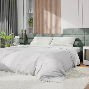 Постельное бельё 1.5-спальное «Этель», тенсель, белое