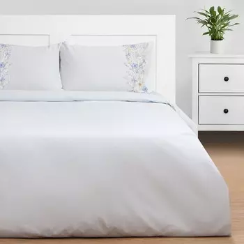 Постельное бельё 2-спальное «Этель» Flower strip (вид 1), поплин