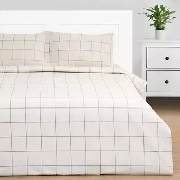 Постельное бельё 2-спальное «Этель. Клетка», бязь