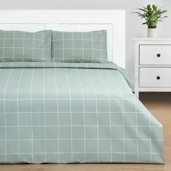 Постельное бельё 2-спальное «Этель. Клетка», бязь