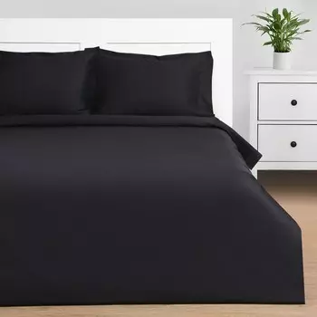 Постельное бельё 2-спальное «Этель» Jet black, мако-сатин