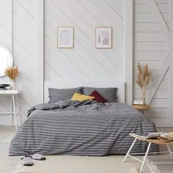 Постельное бельё 2-спальное «Этель. Полоса», бязь