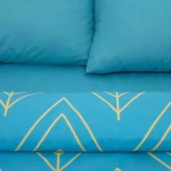 Постельное бельё дуэт «Этель. Бирюзовый лепесток», поплин