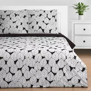 Постельное бельё дуэт «Этель» Black leaves, поплин