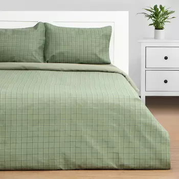 Постельное бельё дуэт «Этель» Green cage, новосатин