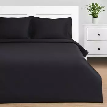 Постельное бельё дуэт «Этель» Jet black, мако-сатин