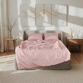 Постельное бельё дуэт «Этель», модал, пудра