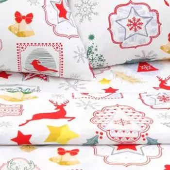 Постельное бельё "Этель" дуэт «Зимний винтаж» 143*215 см - 2 шт, 240*220 см, 70*70 см -2 шт