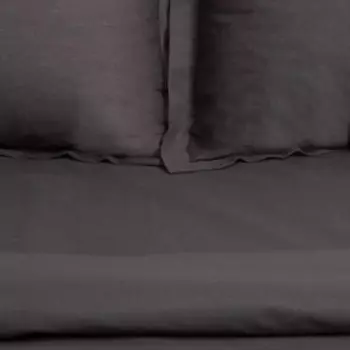 Постельное бельё евро «Этель» Cool Gray, бязь