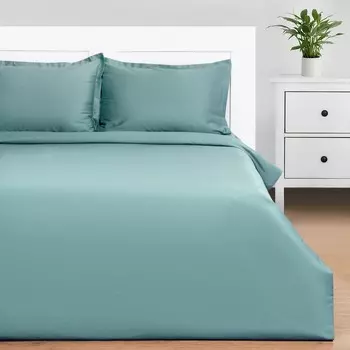 Постельное бельё евро «Этель» Green paradise, мако-сатин