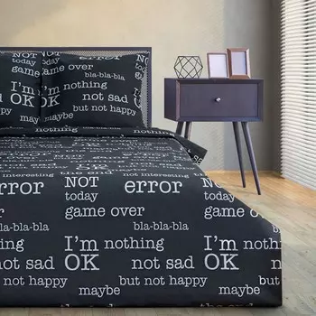 Постельное бельё евро «Этель» I'm OK, бязь