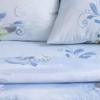 Постельное бельё евро «Этель. Кувшинки», бязь