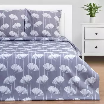 Постельное бельё евро «Этель» Lotus, поплин