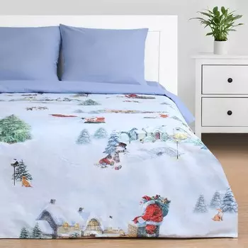 Постельное бельё евро «Этель» Magic time, бязь