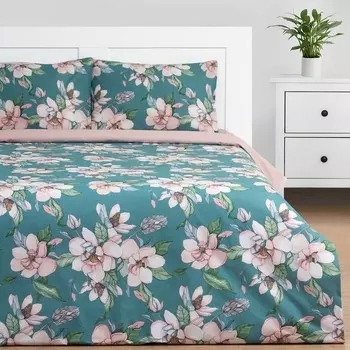 Постельное бельё евро «Этель. Магнолия», поплин