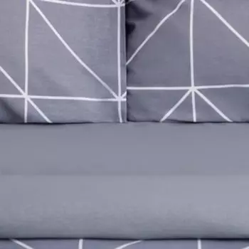 Постельное бельё евро «Этель» Night haze, бязь