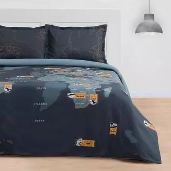 Постельное бельё евро «Этель. Путешествие», ранфорс