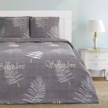 Постельное бельё евро «Этель» Sweet Love, бязь