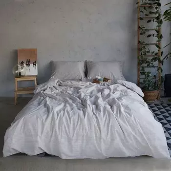 Постельное бельё дуэт «Этель. Полоски», жатый хлопок