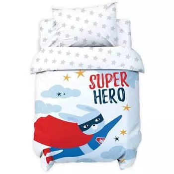 Постельное бельё детское Крошка Я "Super hero", 112х147 см, 60х120+20 см, 40х60 см, 100% хлопок