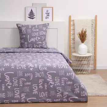 Постельное бельё 1.5-спальное LoveLife Love, бязь