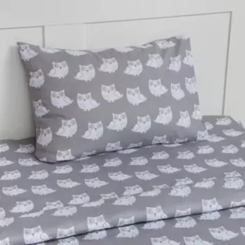 Постельное бельё LoveLife 1.5 сп «Совушки» 147х210,150х215,50х70 -1 шт, 100% хлопок, бязь 120 г/м2