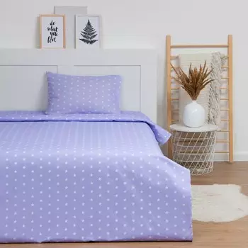Постельное бельё LoveLife 1.5 сп «Звездочки»(вид 2)147х210,150х215,50х70-1 шт,100% хлопок,бязь120г/м2