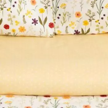 Постельное бельё LoveLife 1,5сп "Цветочная поляна" 143*215см,150*225см,50*70см-2шт,100%хлопок,сатин,125г/м²
