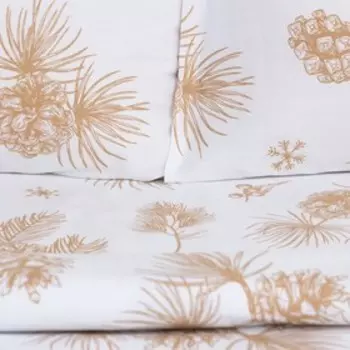 Постельное бельё 2-спальное LoveLife «Шишки», сатин