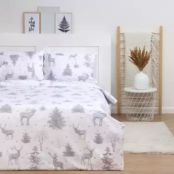 Постельное бельё 2-спальное LoveLife «Зимняя сказка», сатин