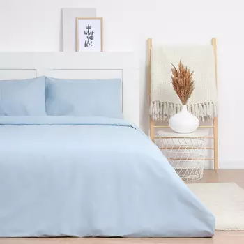 Постельное бельё LoveLife дуэт Celestial blue 143х215см-2шт, 225х240см, 50х70см-2шт100%хлопок, сатин125г/м