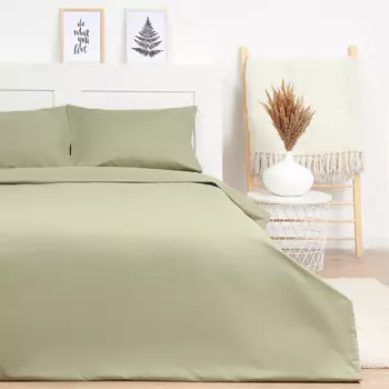 Постельное бельё дуэт LoveLife Ripe olive, сатин