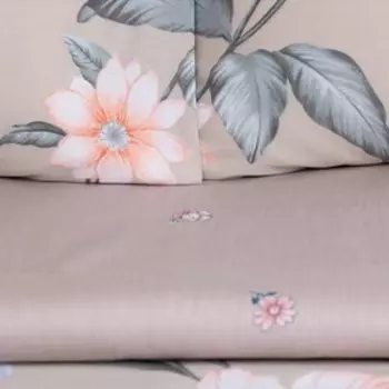Постельное бельё LoveLife Евро «Флора» 200х217 см, 225х240 см, 50х70см-2шт,100%хлопок,сатин,125г/м²