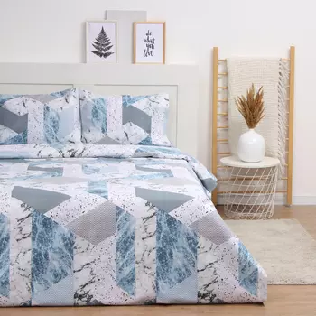 Постельное бельё евро «Этель. Ледяное утро», бязь