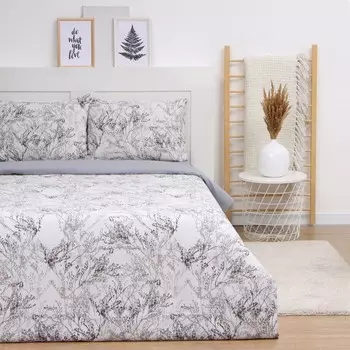 Постельное бельё евро LoveLife Plant, жатка