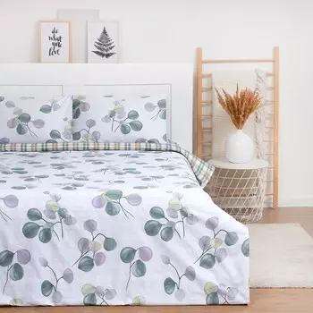 Постельное бельё LoveLife евро "Plum" 200х217см, 225х240см, 50х70см-2шт,100% хлопок, сатин, 125г/м