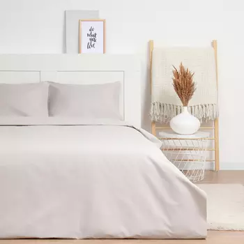 Постельное бельё евро LoveLife Silver garden, сатин