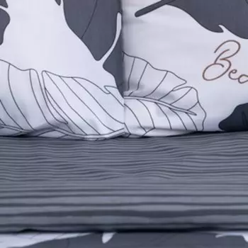 Постельное бельё LoveLife Евро «Тропики» 200х217 см, 225х240 см, 50х70см-2шт,100%хлопок,сатин,125г/м