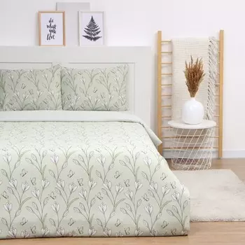 Постельное бельё евро LoveLife Tulips, жатка