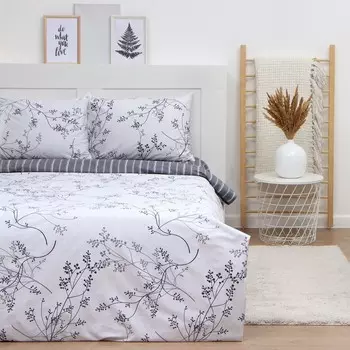 Постельное бельё LoveLife евро «Веточки», 200х217см, 225х240см, 50х70см-2шт, 100%хлопок, сатин, 125г/м