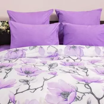 Постельное бельё Ночь Нежна 2сп «Магнолия», 175х215, 180х220, 70х70см 2шт, поплин