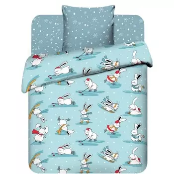 Постельное бельё «Озорные кролики», размер 150х214 см, 145х215 см, 70х70 см